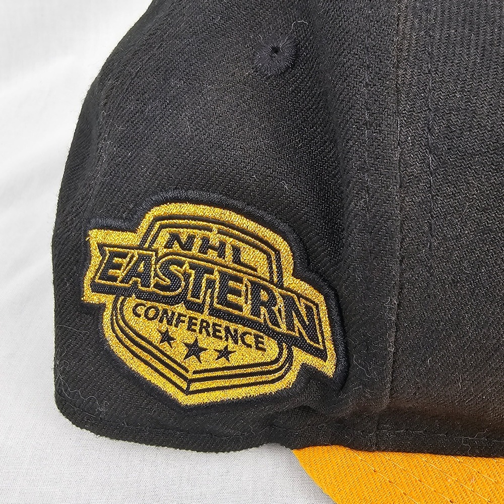 New Era 9FIFTY Boston Bruins NHL Eastern Conference Snapback Hat Black Gold Flat - Picture 5 of 12